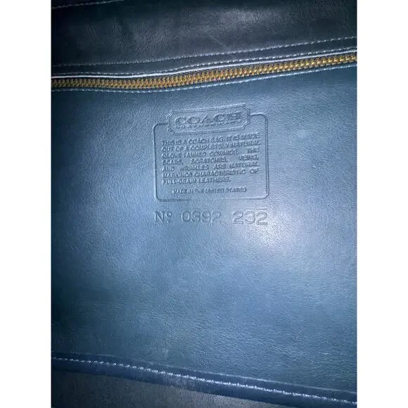 Vintage Coach Riverside Navy Glove Tanned Leather RARE - Picture 2 of 11